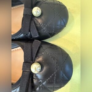 Dior Black Quilted Cannage Ballet Flats